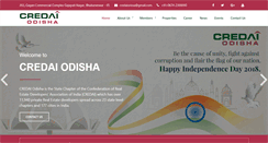 Desktop Screenshot of credaiodisha.com