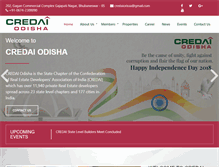 Tablet Screenshot of credaiodisha.com